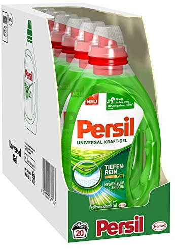 Persil Universal Kraft-Gel Flüssigwaschmittel (120 Waschladungen), Vollwaschmittel mit Tiefenrein-Plus Technologie bekämpft hartnäckigste Flecken für strahlende Reinheit