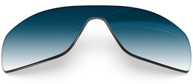 BLAZERBUCK Verres de rechange polarisés anti-sel pour lunettes de soleil Oakley Oil Rig OO9081, Bleu dégradé, 0