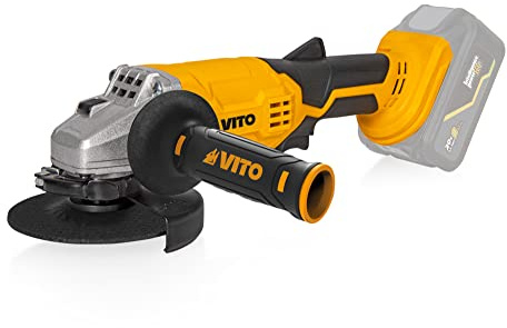 Amoladora angular inalámbrica, 20 V, ion VITO EGO LI, disco 115 mm, sin batería ni cargador.
