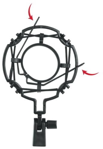 Gator Frameworks GFW-MIC-SM5560 Universal Microphone Shockmount for 55-60mm Mics – Black