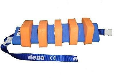 Schwimmgürtel Jugendliche Farbe Orange/Blau mit Sicherheitsverschluß 100cm Länge, verstellbarem Gurtband und abnehmbaren Plastazote-Schwimmern. Für Schwimmtraining. Nur so viel Hilfe wie nötig!