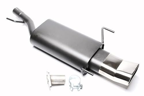 Sportendschalldämpfer DTM Sportauspuff Endschalldämpfer Stahl 70x140mm hoch oval gebördelt mit ABE für G-CC Typ98 - Eintragungsfrei - 1034174