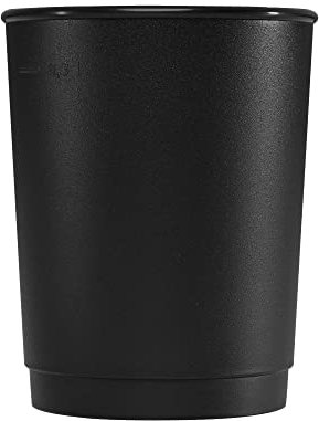 achilles Kaffeebecher, Mehrwegbecher, Trinkbecher, Kunststoffbecher LFGB geprüft, spülmaschinenfest, stapelbar, 330 ml, Becher schwarz, 50 Stk.