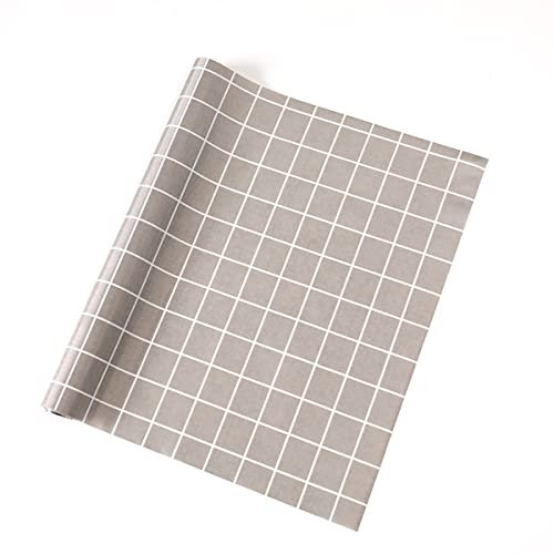 YTGZS Schubladenmatte Eva Antirutschmatte Schubladen Wasserfest Schubladeneinlage Zuschneidbare Kühlschrankmatte Kaffee-Karomuster,45cmx500cm