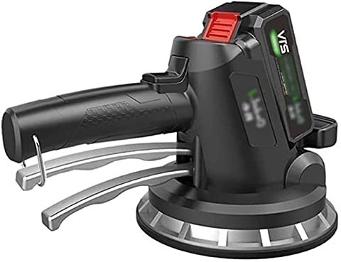 Outil vibrant pour carrelage, machine de nivellement de carrelage électrique avec batterie au lithium de grande capacité 21 V 15 000 mAh, adsorption maximale 320 kg pour granit, plaques en céramique,