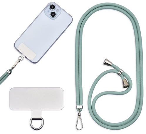 Universal-Schlüsselband für Handy, Metallaufkleber für Handys, verstellbare Kordeln, Träger oder Schultergurte zum Freigeben der Hände.