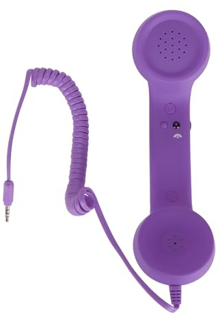 Cornetta per Telefono Cellulare retrò, Cornetta per Telefono Vintage USB C Resistente Alle Radiazioni con Presa da 3,5 Mm, Altoparlante HD, Microfono - Multifunzionale e Facile