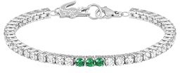 Lacoste Armband für Damen Kollektion DUCHESS aus Edelstahl mit Klaren, Regenbogen- oder Grünen Kristallen