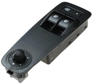 Litemai Botón Interruptor Elevalunas 735487419 para C&itroen Interruptor de Control de Ventana eléctrica Botón pulsador Reemplazo Regulador de Ventana automática Botonera Elevalunas