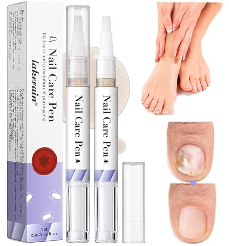 Bolígrafos para Cuidado de Uñas, 2 Bolígrafos de Reparación de Uñas para Mejora El Aspecto de Las Uñas y Las Nutre e Hidrata