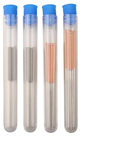 Edelstahl-Düsenreiniger-Set für 3D-Drucker, enthält 40 Nadeln (0 2 mm, 0 4 mm, 0 6 mm und 0 8 mm) für effiziente Wartungsaufgaben