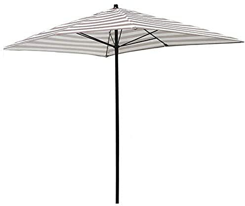 Garden parasols Patio Canopy Parasol 1.5M Garden, Rectangular Beach Courtyard Metal Rod 6 Umbrella Bones Outdoor parasols