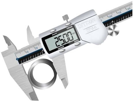 0-150mm 6 Calibro digitale elettronico in acciaio inossidabile IP54 Strumento di misurazione con nonio metrico impermeabile con schermo LCD