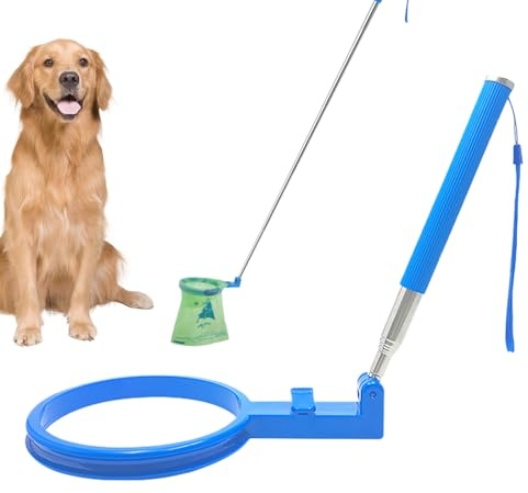 Hogvinnatil Hundekot Greifer, Leicht Reinigbarer Kotaufnehmer, Ausziehbarer Klappgreifer Für Spaziergänge Reisen Unterwegs