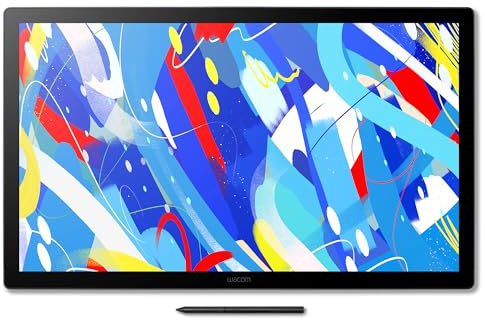 Wacom Cintiq 24 Touch (2025 Edition) Drawing Tablet – Multi-Touch 2.5K Pen Display with Wacom Pro Pen 3, Anti-Glare Etched Glass, and Ergonomic Adjustable Stand