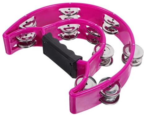 CIYODO Handheld Tamburin für Erwachsene Musikinstrument mit Schlagglocke Robust und Vielseitig Einsetzbar für Partys und Musikunterricht