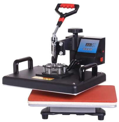 Impresora de prensado en caliente combinada 5 en 1 de 30x38CM, máquina de sublimación, máquina de prensado en caliente for camisetas, placas/tapas/tazas/cubiertas de teléfono, Et ,Control preciso