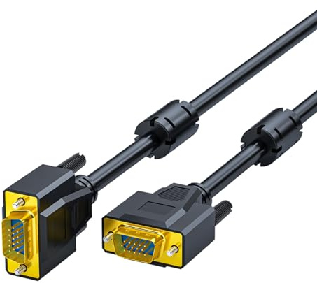Zkydhbd Il cavo schermato VGA con perline di ferrite assicura un'uscita video 1080P ininterrotta per più dispositivi connettori VGA ad alta velocità