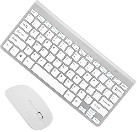 DOITOOL Combo Moderno de Teclado Inalámbrico y Ratón Táctil Receptor USB, 78 Teclas, Buen Rebote y Diseño Abs para Uso Diario y Viajes de Negocios