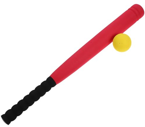 FIXOSHEE Bate de Béisbol Infantil Seguro de Espuma Roja con Pelota Suave para Años Juego de Práctica y Entrenamiento Ligero para Niñas Color Aleatorio Color Aleatorio