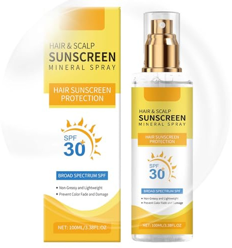 Haar Kopfhaut Sonnenschutz - Kopfhautschutzspray Sonnenschutz - Kopfhautschutz LSF 30 UV-Schutzspray - Haarpflege Hair Care, für Scheitel & dünner werdende Bereiche (100ml (1er Pack), 1pc)