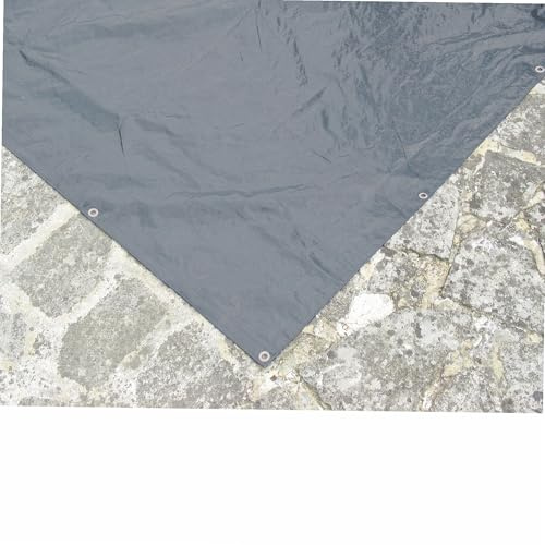 Provence Outillage 2505 Lona Rectangular piscina de 8 x 14, Color Gris Azulado