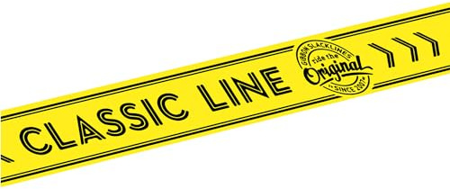 Gibbon Slacklines Classic-Webbing für das Slackrack Classic oder Fitness, Farbe: gelb, Länge 4,5m, Breite 2/5cm, Ersatzwebbing