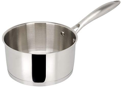 Sitram 711606 - Casseruola Charleston in acciaio inox di qualità professionale, Ø 20 cm, tutti i fuochi, tra cui induzione, argento