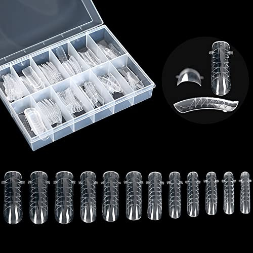 KADS 120 moldes para uña postizas gel acrílico UV con escala para extensión