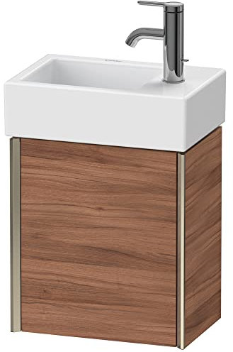 Duravit XViu 4230R Mueble Mural, 1 Puerta a la Derecha, para Lavabo Vero Air 072438, 364x234 mm, Color: champán Mate/Nogal Natural