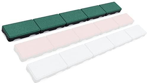 RDX Secuplay Gummi Mähkante - 100x10x3,6cm - Grün - 3er Pack