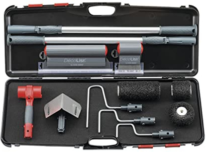 PARFAIT Finishing Set - Wandverputz-Set, Schwarz und Rot, 35 cm x 8 cm, Kunststoff und Metall, 80% Kunststoff, 20% Metall