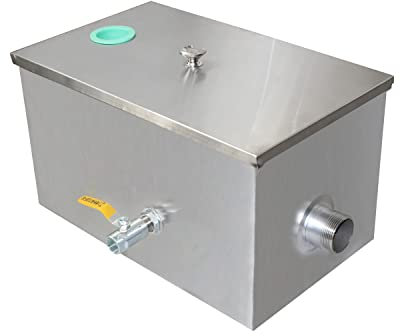 Bac a graisse restaurant sous plonge inox separateur graisse cuisine 1 entrée bac dégraisseur intercepteur de piège à graisse