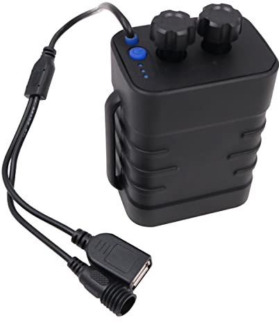 Tiardey 8.4V Bicycle Mobile Power Box Batteries Holder 18650 Waterproof Battery Pack USB/DC Double Interface For Bicycle Bike Lamp