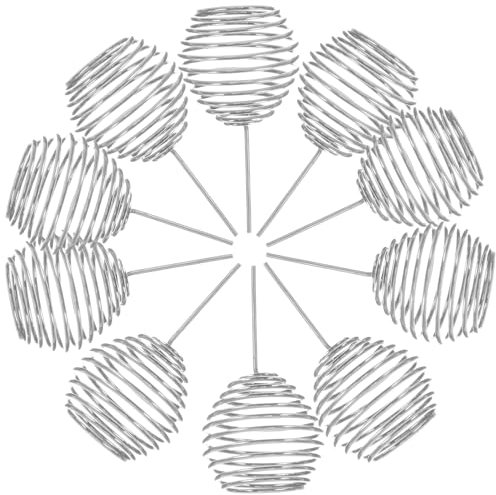 DIKACA 10st Bonsai-dünger Befruchtungsbehälter Gartendünger Behälter Düngerabdeckkorb Bonsai-pflanzung Düngerkörbe Bonsai-güllespieß Düngerhalter Blumendünger Rostfreier Stahl Anlage