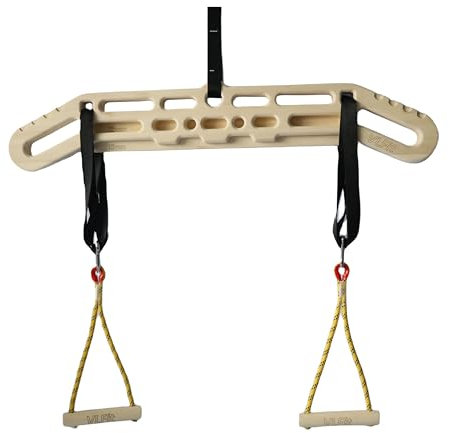 VLFit Hangboard für Klettern, Holz, tragbar, Hangboard, Klettern, Griffbrett, Fingergriff, Krafttraining, drinnen und draußen