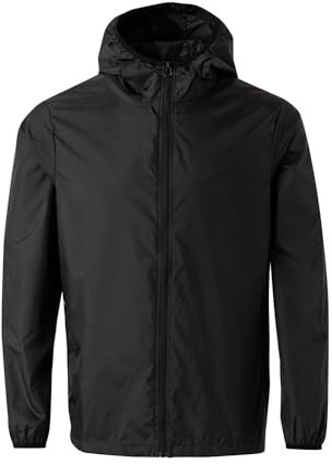 Mukua Mixte Stockton, Cortavientos Unisex Coupe-vent, Noir, L EU