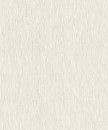 Rasch Tapeten 810103 - Unitapete aus Vlies in Cremeweiß aus der Kollektion Color your life - 10,05 m x 0,53 m (LxB)
