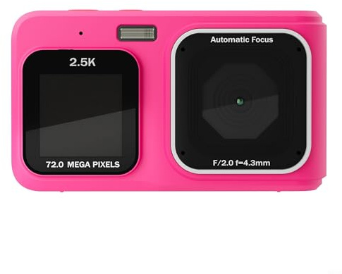 Photography Made Fun XJ02 Digitale Kinderkamera mit hoher Auflösung und einfach zu bedienenden Funktionen für Kinder (Rot)