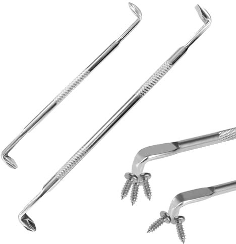 Confezione da 2 cacciaviti angolari, cacciaviti triangolari, Phillips a taglio, cacciaviti magnetici offset a doppia testa tipo Z a 90 gradi per lavorare in spazi ristretti