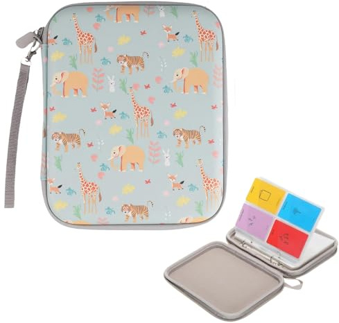 80 Pockets Card Case Card Holder - Portable Card Storage Box for Kids, Play Card Binder Folder with Zipper, Compatible with 2.3 x 3.4 Inch Yoto Cards, Card Album Organiser Gift for Birthday Christmas