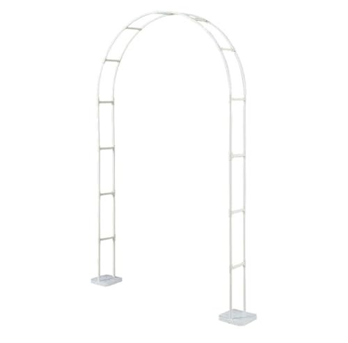 Arche de mariage en métal avec cadre de fleurs décoratives en plastique rustique pour toile de fond de jardin, pergola, support pour décoration de fête d'anniversaire de mariage, kit d'arche à faire