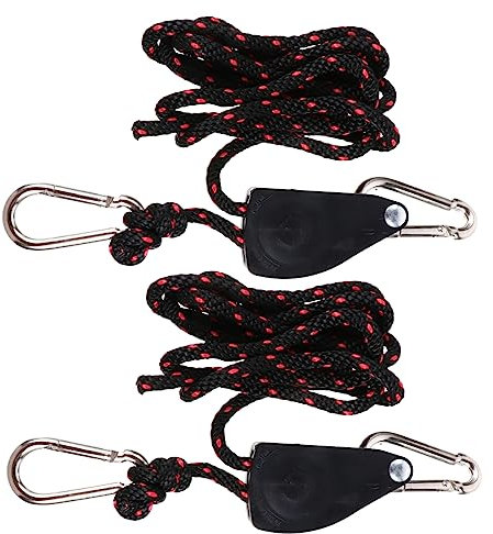 FONDOTIN Corde De Levage Pour Lampes De Plantes Ensemble De 2 Câbles Suspendus Solides Pour Éclairage De Plantes Accessoires De Jardinage Durable Et Pratique