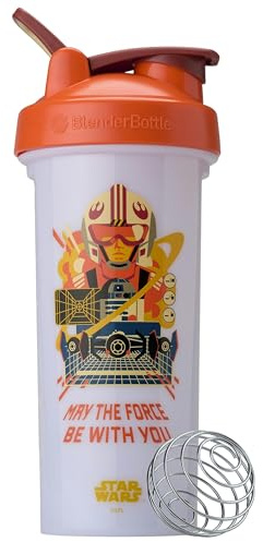 BlenderBottle Star Wars ProSeries Tritan Shaker Bottle 28 oz Orange/White