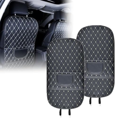 WDDZTMNB Rückenlehnenschützer Auto,kompatibel mit VW Passat Golf Polo Beetle Jetta Touran EOS, Auto-Rückenlehne,2-Large