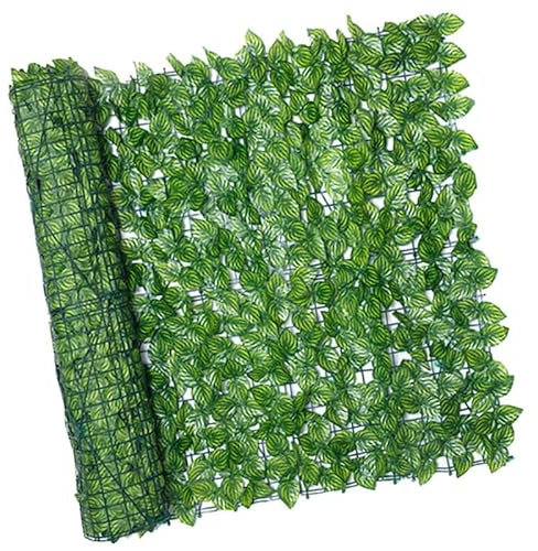 Haie artificielle – Treillage de clôture de jardin, occlusion décorative de jardin, clôture en rouleau pour mariage et abri de maison, écran de jardin durable pour l'intimité extérieure