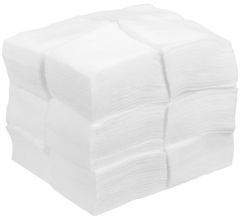 SEWOART Lingettes Démaquillantes Absorption Forte Blanches en Tissus Non Tissés Lot de 1200 Usage Professionnel pour Soins de Beauté en Salon