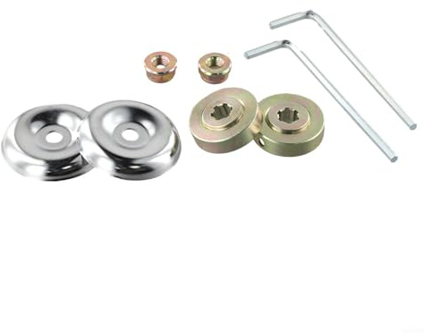Solaughguy Kit de repuesto de caja de cambios para cortador de cepillo, adaptador de hoja para recortadora de eje recto, juego de fijación de metal de 8 piezas con arandela de empuje, placa de