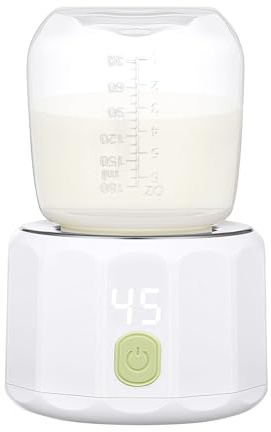 Vicloon Calienta Biberones Portátil, Calentador de Biberones Compacto con Carga USB, Calentamiento Rápido, Control de Temperatura, Capacidad de batería de 9000 mAh, para Calentar Comida para Bebés