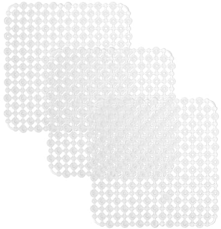 3 Stück Spülbeckeneinlage, Abtropfmatte Spüle PVC Zuschneidbar Spülbeckeneinlage, Geschirr Abtropfmatte Spülmatte für Spülbecken Spülbeckenmatte Rutschfest Spülmatte für Besteck Spüle (28 x 28 cm)
